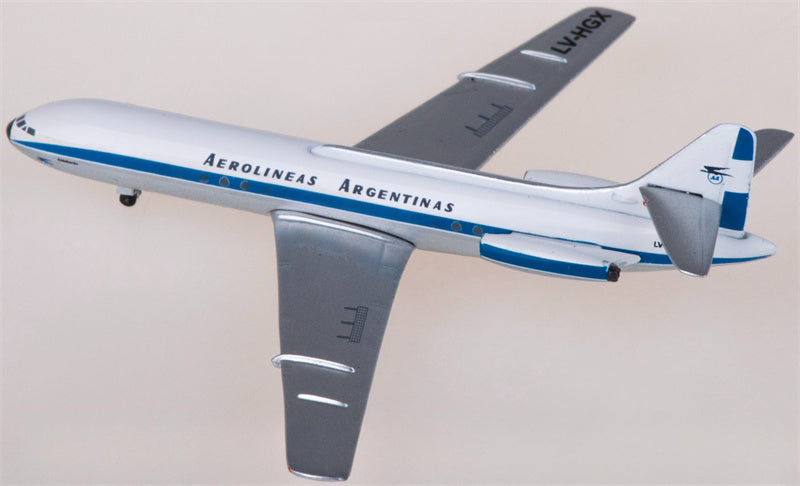 AeroClassics Aerolineas Argentinas for Sud Aviation SE 210 LV-HGX 1:400 Airplane Pre-built  Airliner Model Display