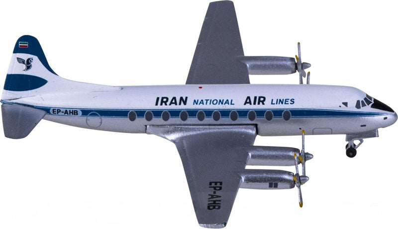 AeroClassics Iran Air for Vickers for Viscount 700 EP-AHB 1:400 Airplane Pre-built  Airliner Model Display