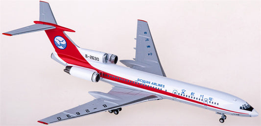 NG Models Sichuan Airlines for Tupolev Tu-154M B-2630 1:400 Airplane Pre-built  Airliner Model Display