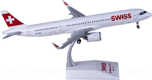 JC Wings Swiss for Airbus A321neo HB-JPB 1:200 Airplane Pre-built Airliner Model Display