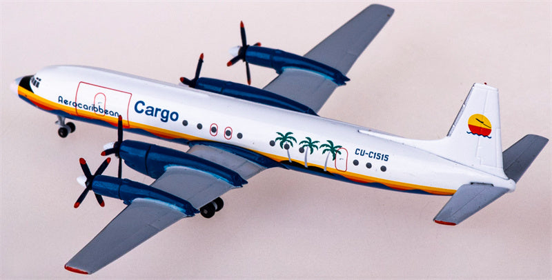 AeroClassics Aero Caribbean for Ilyushin Il-18 CU-C1515 1:400 Airplane Pre-built  Airliner Model Display