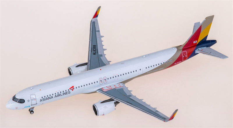 NGmodels Asiana for Airbus A321neo HL8399 1:400 Airplane Pre-built  Airliner Model Display