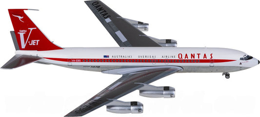 AeroClassics Qantas for Boeing 707-100 VH-EBG 1:200 Aircraft Pre-built  Airliner Model Display