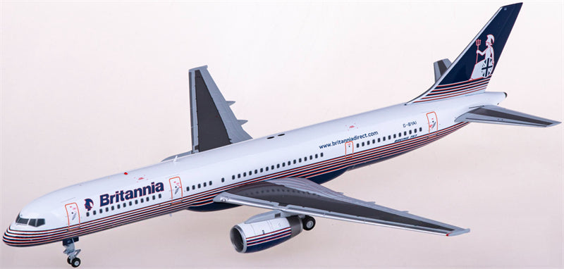 JC Wings Britannia for Boeing 757-200 G-BYAI 1:200 Airplane Pre-built Airliner Model Display