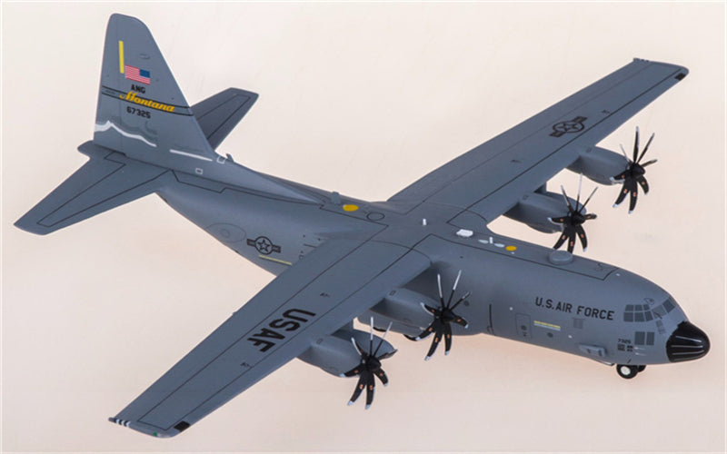 Geminijets USAF for Lockheed C-130H Hercules 96-7325 1:200 Airplane Pre-built Airliner Model Display
