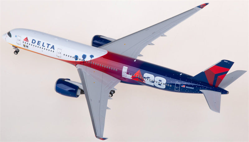 Phoenix Delta Air Lines for Airbus A350-900 N522DZ 1:400 Airplane Pre-built  Airliner Model Display