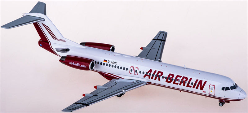 Herpa Air Berlin for Fokker 100 D-AGPK 1:200 Aircraft Pre-built  Airliner Model Display