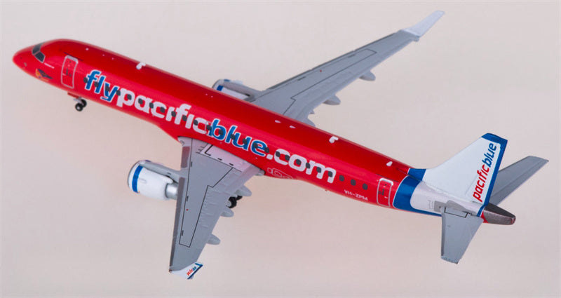 JC Wings Pacific Blue Airlines for Embraer ERJ-190AR VH-ZPM 1:400 Airplane Pre-built  Airliner Model Display
