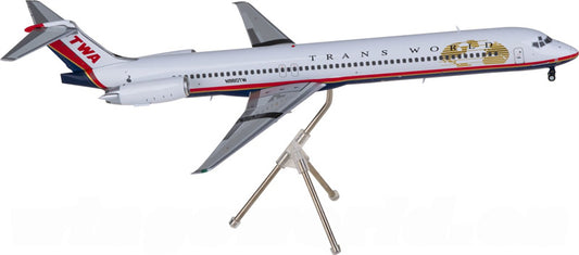 Geminijets TWA for McDonnell Douglas MD-80 N960TW 1:200 Aircraft Pre-built  Airliner Model Display