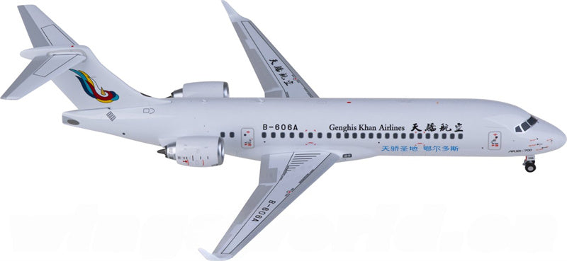 NG Models Genghis Khan Airlines for COMAC ARJ21-700 B-606A 1:200 Airplane Pre-built  Airliner Model Display