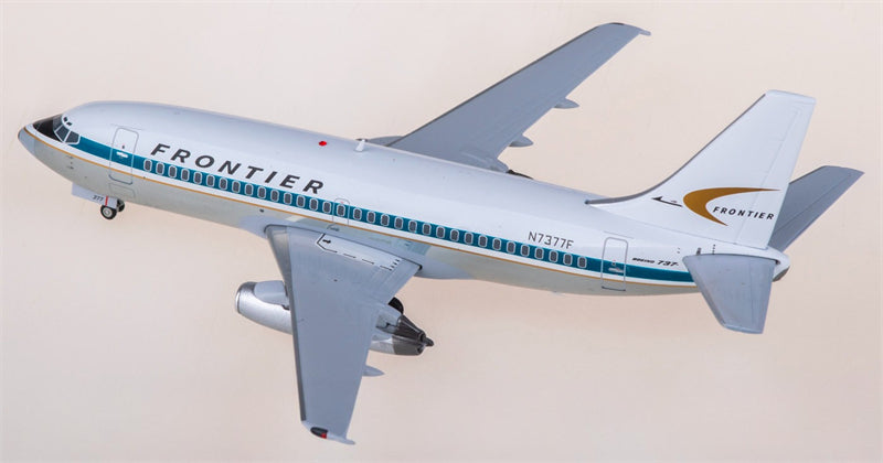 JC Wings Frontier Airlines for Boeing 737-200 N7377F 1:200 Airplane Pre-built  Airliner Model Display
