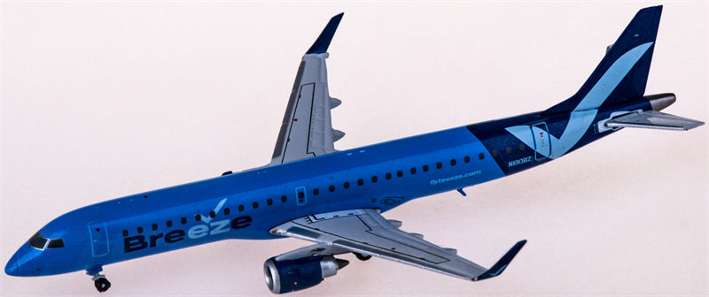 Geminijets Breeze Airways for Embraer ERJ-195AR N190BZ 1:400 Airplane Pre-built  Airliner Model Display