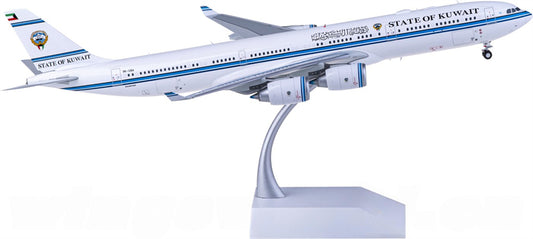 JC Wings State of Kuwait for Airbus A340-500 9K-GBA 1:200 Airplane Pre-built Airliner Model Display