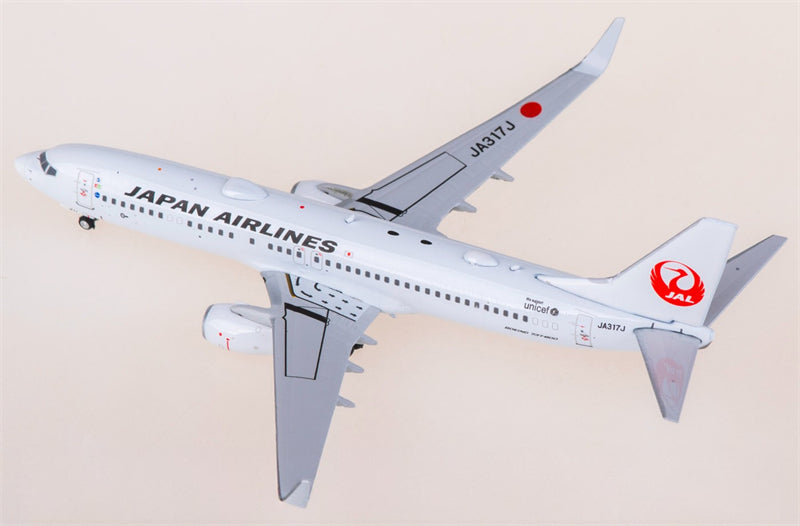 Phoenix Japan Airlines for Boeing 737-800 JA317J 1:400 Airplane Pre-built  Airliner Model Display