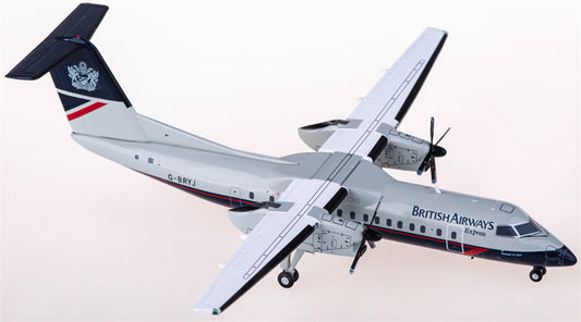 JC Wings British Airways for Bombardier for Dash 8 Q300 G-BRYJ 1:200 Airplane Pre-built Airliner Model Display