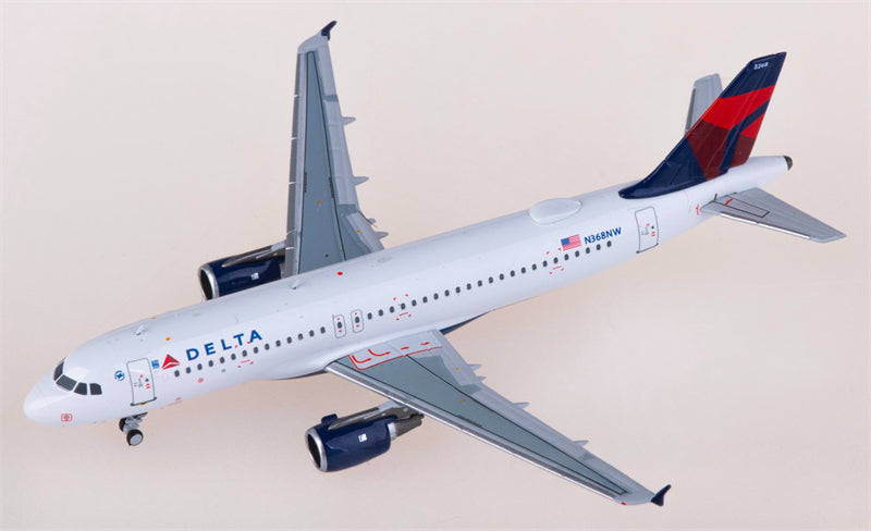 NG Models Delta Air Lines for Airbus A320 N368NW 1:400 Airplane Pre-built Airliner Model Display