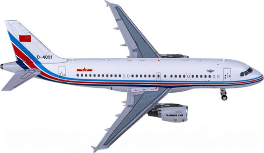 NG Models PLAAF for Airbus A319 B-4091 1:400 Airplane Pre-built  Airliner Model Display