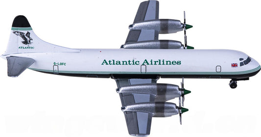 AeroClassics Atlantic Airlines for Lockheed L-188 G-LOFC 1:400 Aircraft Pre-built  Airliner Model Display