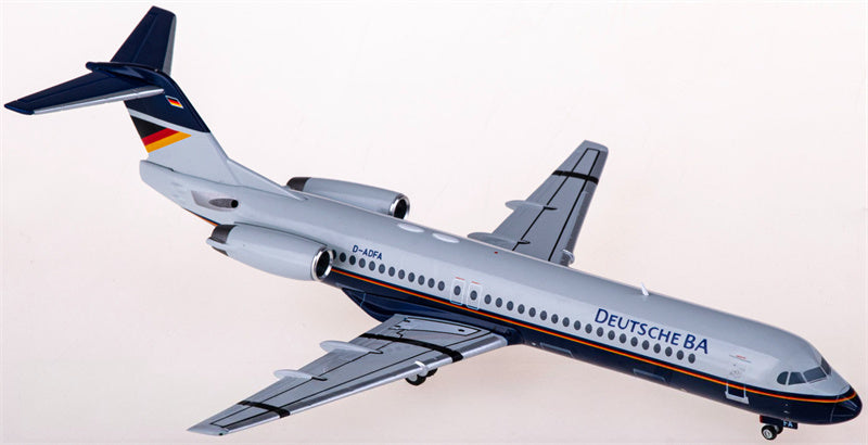 Herpa Deutsche BA for Fokker 100 D-ADFA 1:200 Aircraft Pre-built  Airliner Model Display