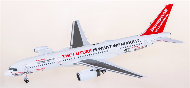 NG Models Honeywell for Boeing 757-200 N757HW 1:200 Airplane Pre-built  Airliner Model Display
