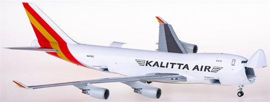 JC Wings Kalitta Air for Boeing 747-400F N403KZ Interactive Series 1:200 Airplane Pre-built  Airliner Model Display