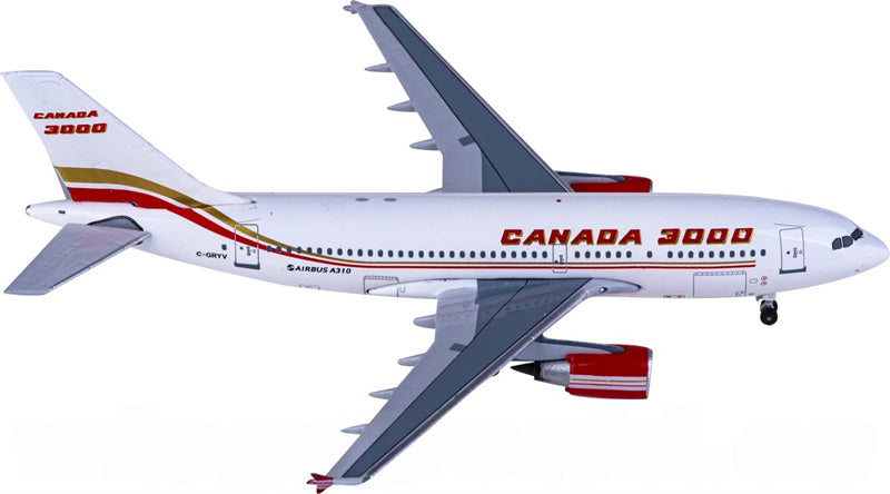 AeroClassics Canada 3000 Airlines for Airbus A310 C-GRYV 1:400 Aircraft Pre-built  Airliner Model Display