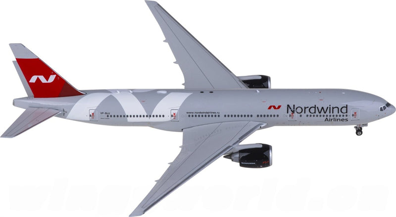 Phoenix Nordwind Airlines for Boeing 777-200ER VP-BJJ 1:400 Airplane Pre-built  Airliner Model Display
