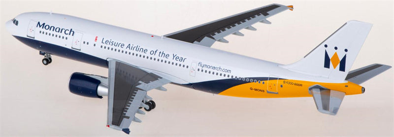 JC Wings Monarch Airlines for Airbus A300-600R G-MONS 1:200 Airplane Pre-built Airliner Model Display