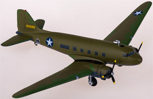 Herpa USAAF for Douglas DC-3/C-53 Skytrooper 120095 1:200 Aircraft Pre-built  Airliner Model Display