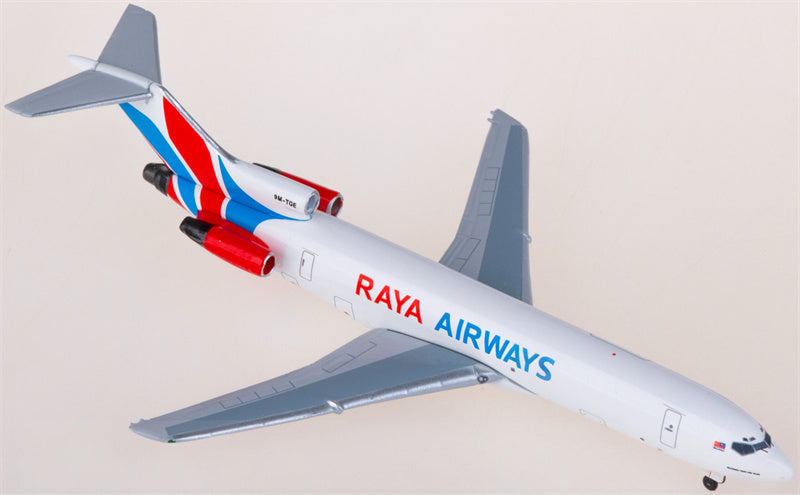 AeroClassics Raya Airways for Boeing 727-200F 9M-TGE 1:400 Airplane Pre-built  Airliner Model Display