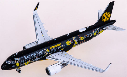 JC Wings Eurowings for Airbus A320 D-AEWM 1:400 Airplane Pre-built  Airliner Model Display