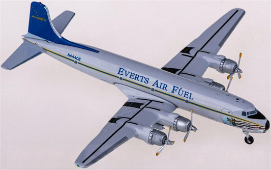 AeroClassics Everts Air Fuel for Douglas DC-6 N444CE 1:400 Airplane Pre-built  Airliner Model Display