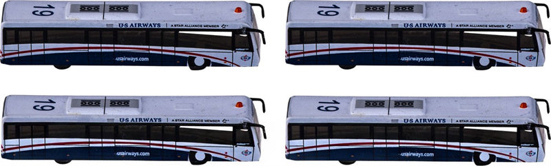 Fantasy Wings US Airways Airport Passenger Bus 1:400 Accessory Pre-built  Airliner Model Display
