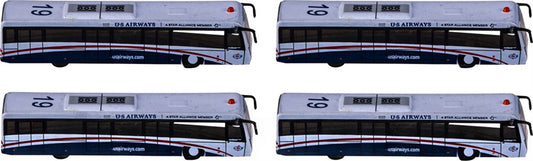 Fantasy Wings US Airways Airport Passenger Bus 1:400 Accessory Pre-built  Airliner Model Display