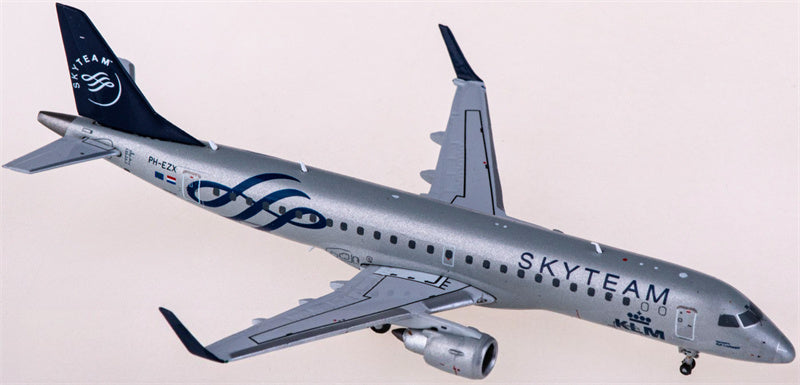 JC Wings KLM for Embraer ERJ-190 PH-EZX Skyteam 1:400 Airplane Pre-built  Airliner Model Display