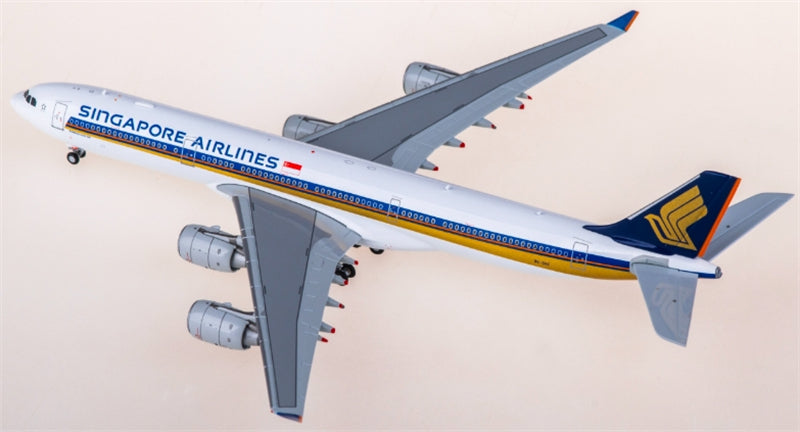 Hxmodels Singapore Airlines for Airbus A340-500 9V-SGE 1:400 Aircraft Pre-built  Airliner Model Display
