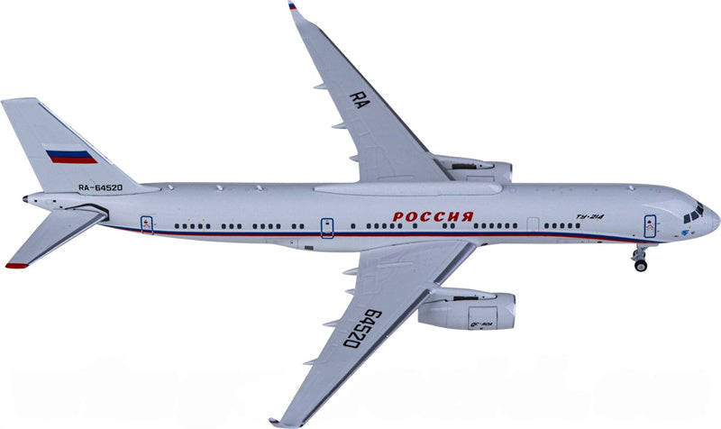 NG Models Russian Air Force for Tupolev TU-214PU RA-64520 1:400 Airplane Pre-built  Airliner Model Display