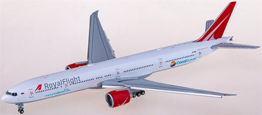 JC Wings Royal Flight for Boeing 777-300ER VQ-BGL Flaps Down 1:400 Airplane Pre-built Airliner Model Display