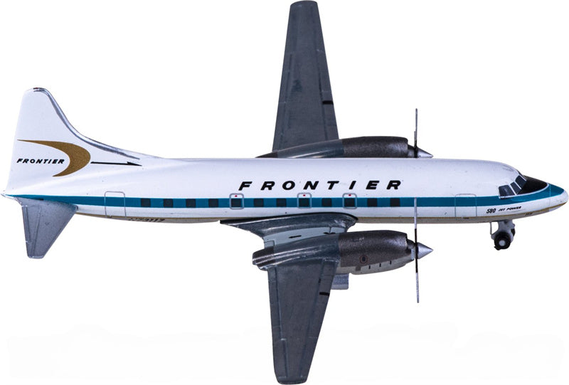 Geminijets Frontier Airlines for Convair CV-580 N73117 1:400 Airplane Pre-built  Airliner Model Display