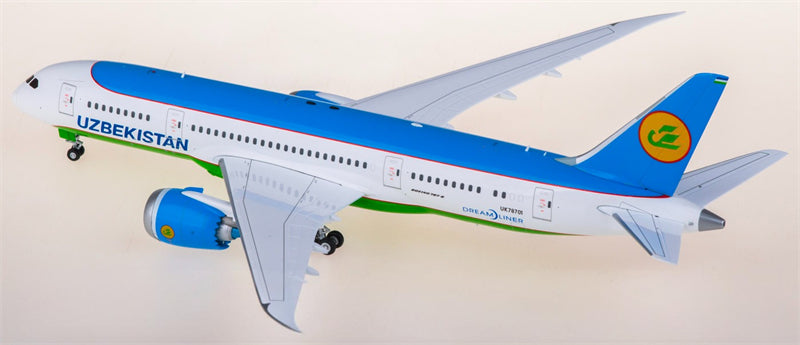 SQ Wings Uzbekistan Airways for Boeing 787-8 UK78701 1:200 Airplane Pre-built  Airliner Model Display