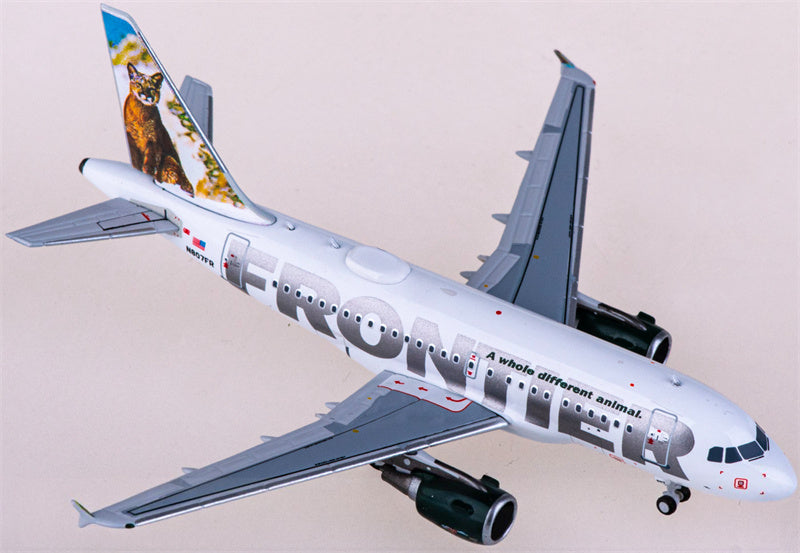 NG Models Frontier Airlines for Airbus A318 N807FR 1:400 Airplane Pre-built  Airliner Model Display
