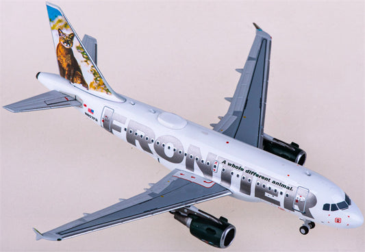 NG Models Frontier Airlines for Airbus A318 N807FR 1:400 Airplane Pre-built  Airliner Model Display