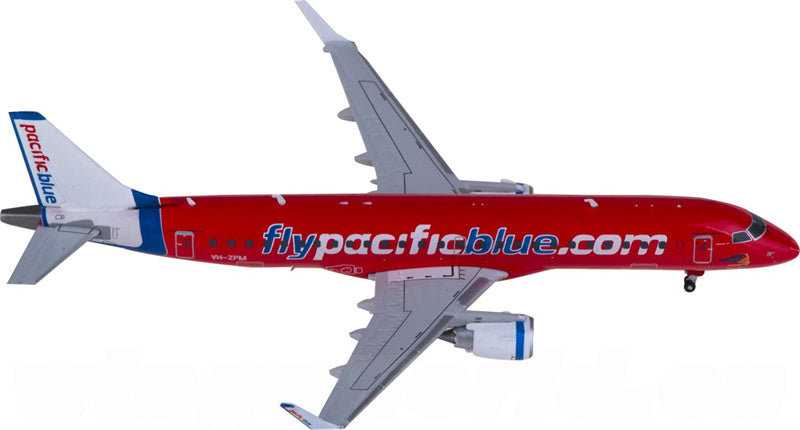 JC Wings Pacific Blue Airlines for Embraer ERJ-190AR VH-ZPM 1:400 Airplane Pre-built  Airliner Model Display