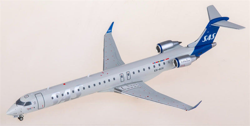 JC Wings SAS for Scandinavian Airlines for Bombardier CRJ-900LR ES-ACG 1:200 Airplane Pre-built  Airliner Model Display