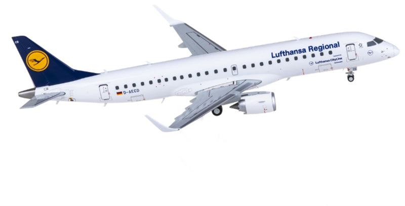 JC Wings Lufthansa for Embraer ERJ-190LR D-AECD 1:200 Aircraft Pre-built  Airliner Model Display