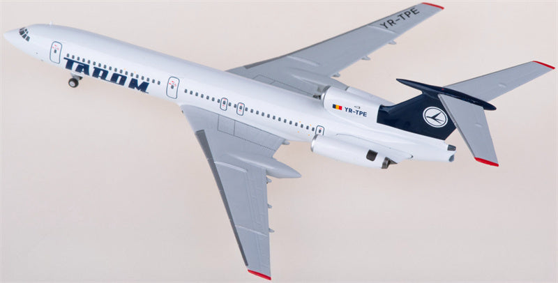 NG Models Tarom for Tupolev Tu-154B YR-TPE 1:400 Airplane Pre-built  Airliner Model Display