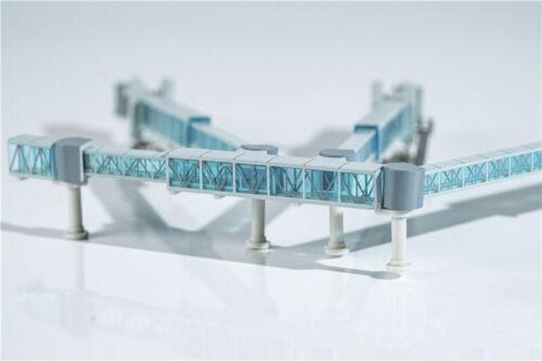 JC Wings Passenger Blue three channel boarding bridge for A380 1:400 Model