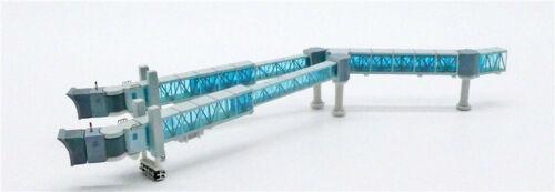 JC Wings Passenger Blue Double channel boarding bridge for B747/A350 1:400 Model