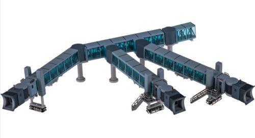 JC Wings Passenger Blue three channel boarding bridge for A380 1:400 Model