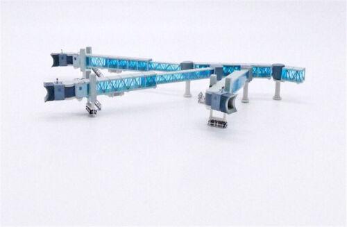 JC Wings Passenger Blue three channel boarding bridge for A380 1:400 Model